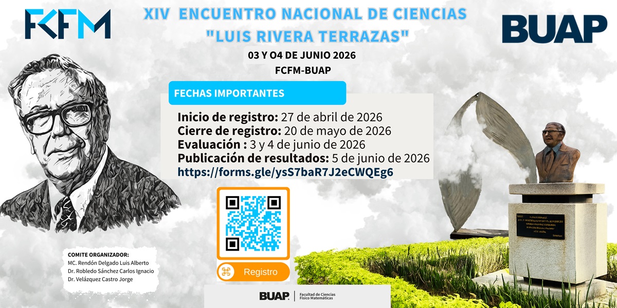 XIV Encuentro Nacional de Ciencias Luis Rivera Terrazas