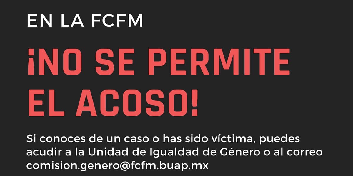 Edición del cartel original para presentar en Banner a la Unidad de Igualdad de Género en la FCFM