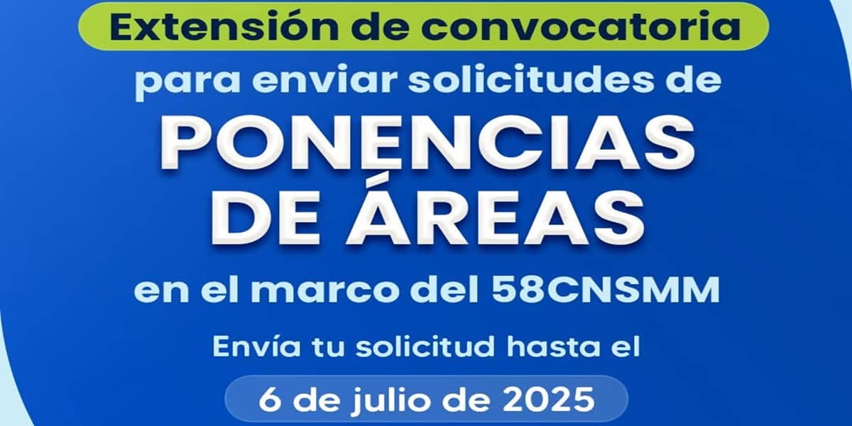Ponencias de área en el marco del 58 CNSMM