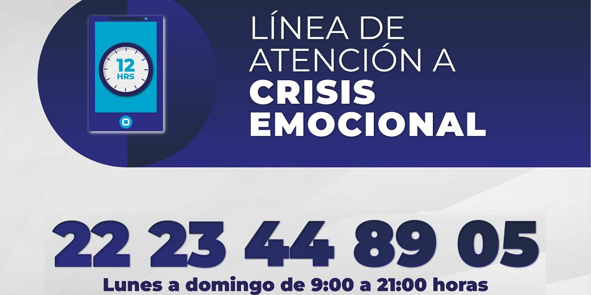 Imagen con el número telefónico para atención pscicológica