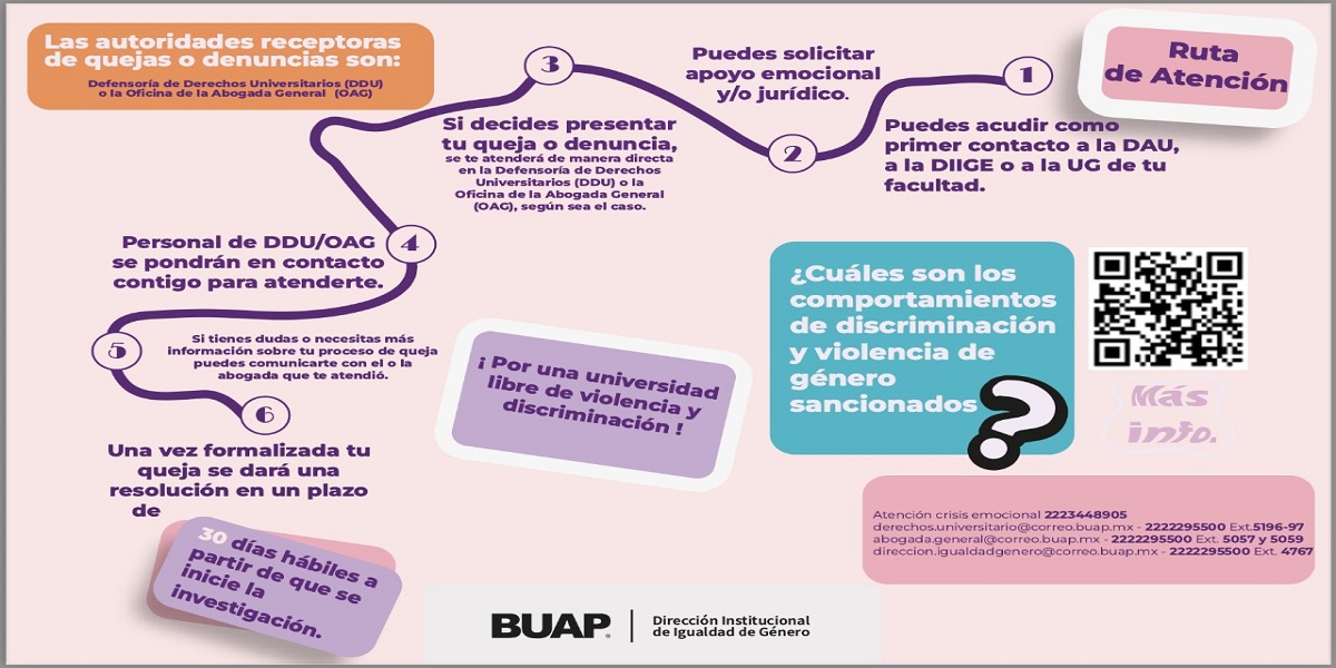 Infografía ruta atención discriminación y violencia de género