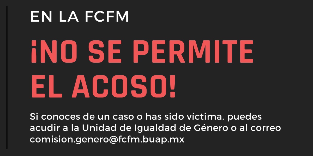 Edición del cartel original para presentar en Banner a la Unidad de Igualdad de Género en la FCFM
