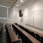 Fotografía del salón de clases 201 ubicado en el segundo piso edificio FM6