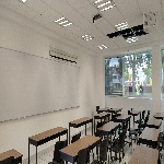 Fotografía de la Sala Audiovisual ubicada en el edificio FM9