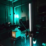 Fotografía del laboratorio de Interferometría y Holografía