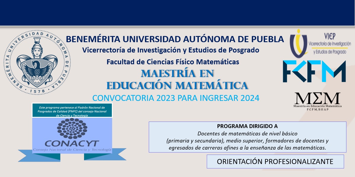 Cartel de la convocatoria para la MEM